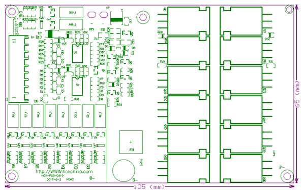 PCB尺寸圖